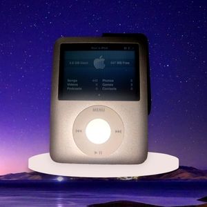 Two Silver Apple Generation 3 iPods